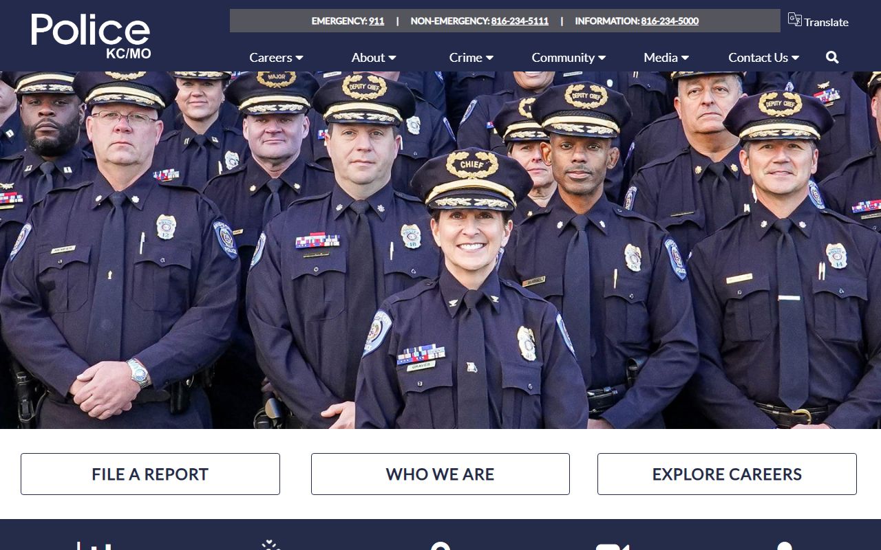 Kansas City Police Department website for Kansas City jail roster searches