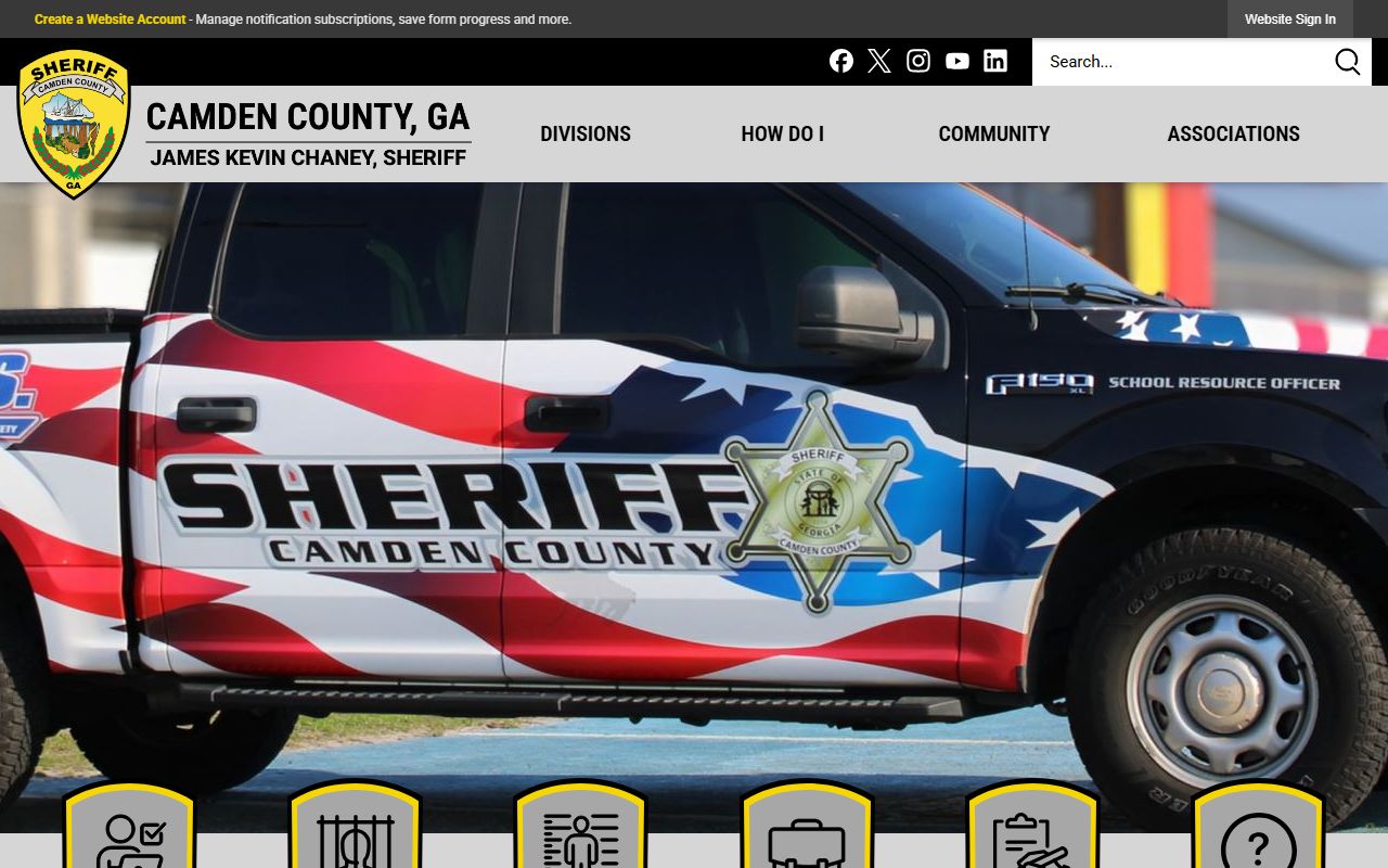 Camden County Sheriff Office website for jail roster search in Camdenton Missouri