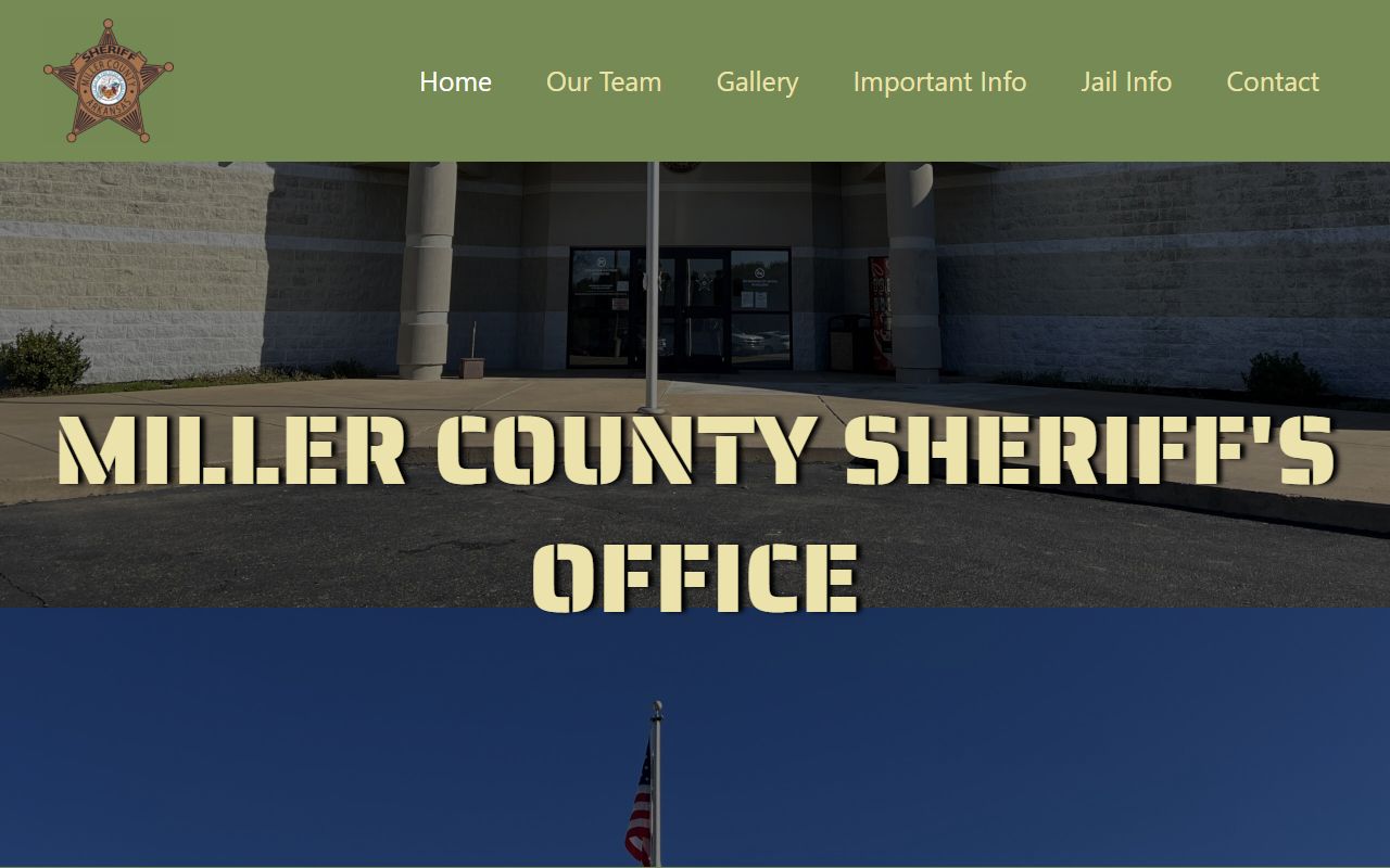 Miller County Sheriff Office website for jail roster search in Tuscumbia Missouri