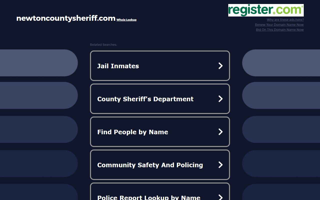Newton County Sheriff's Office website