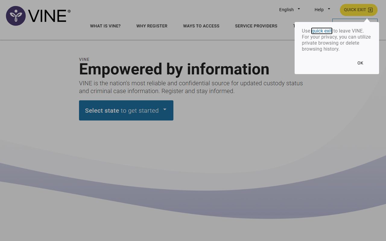 VINE notification system for Scotland County jail roster monitoring