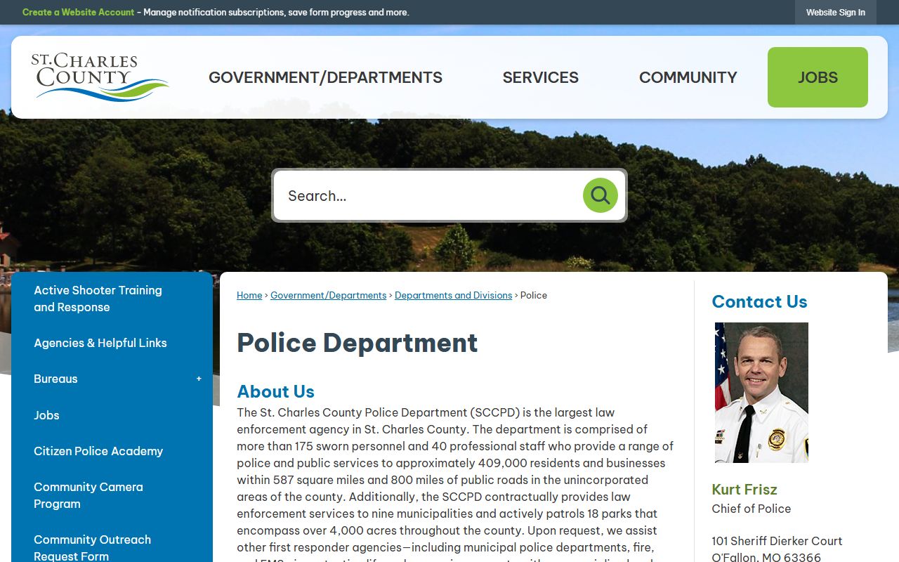 St. Charles County Sheriff's Office jail roster information